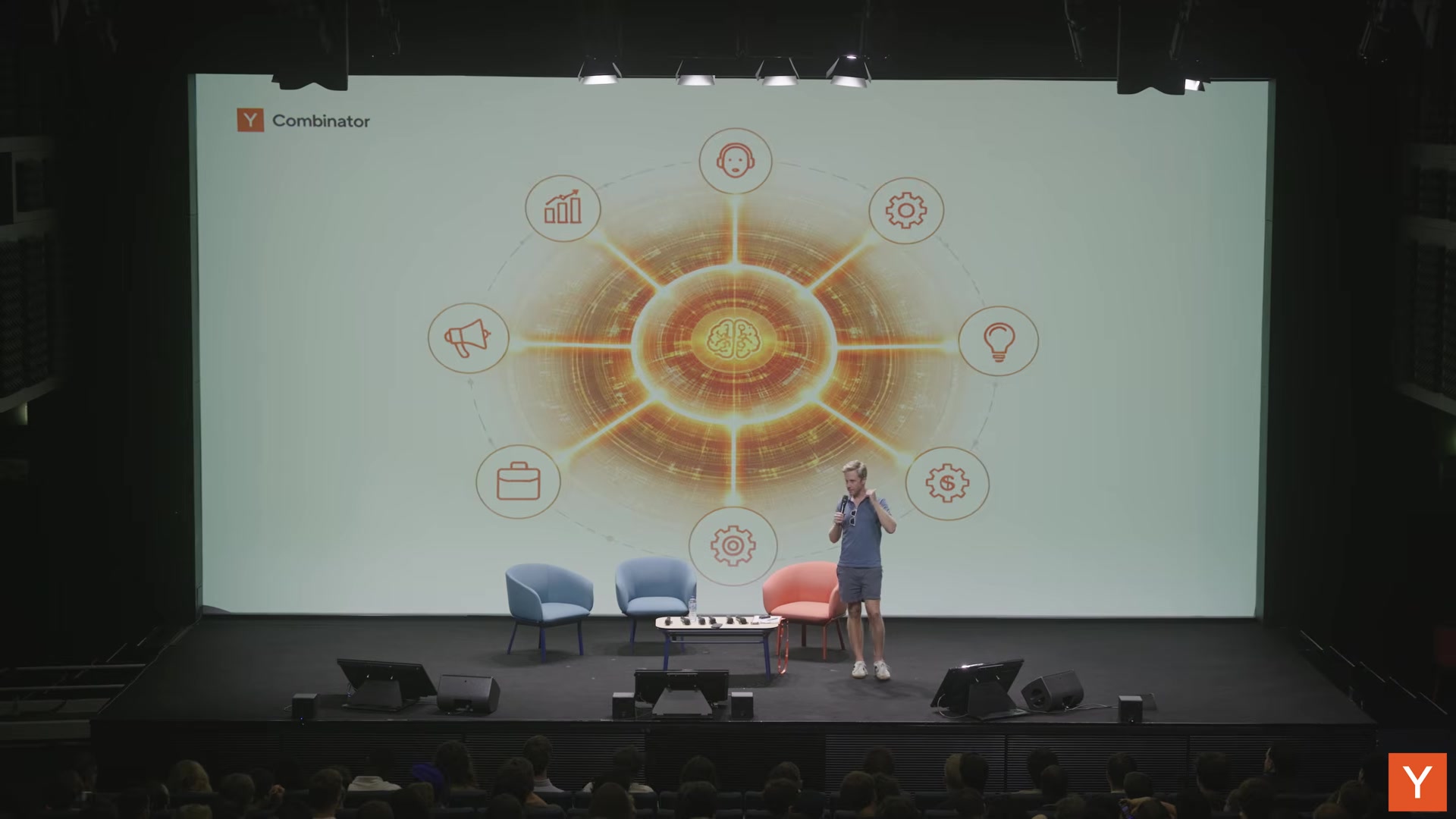 15:01 — 컴퍼니 브레인. 데이터와 루프가 중심, 사람은 가장자리